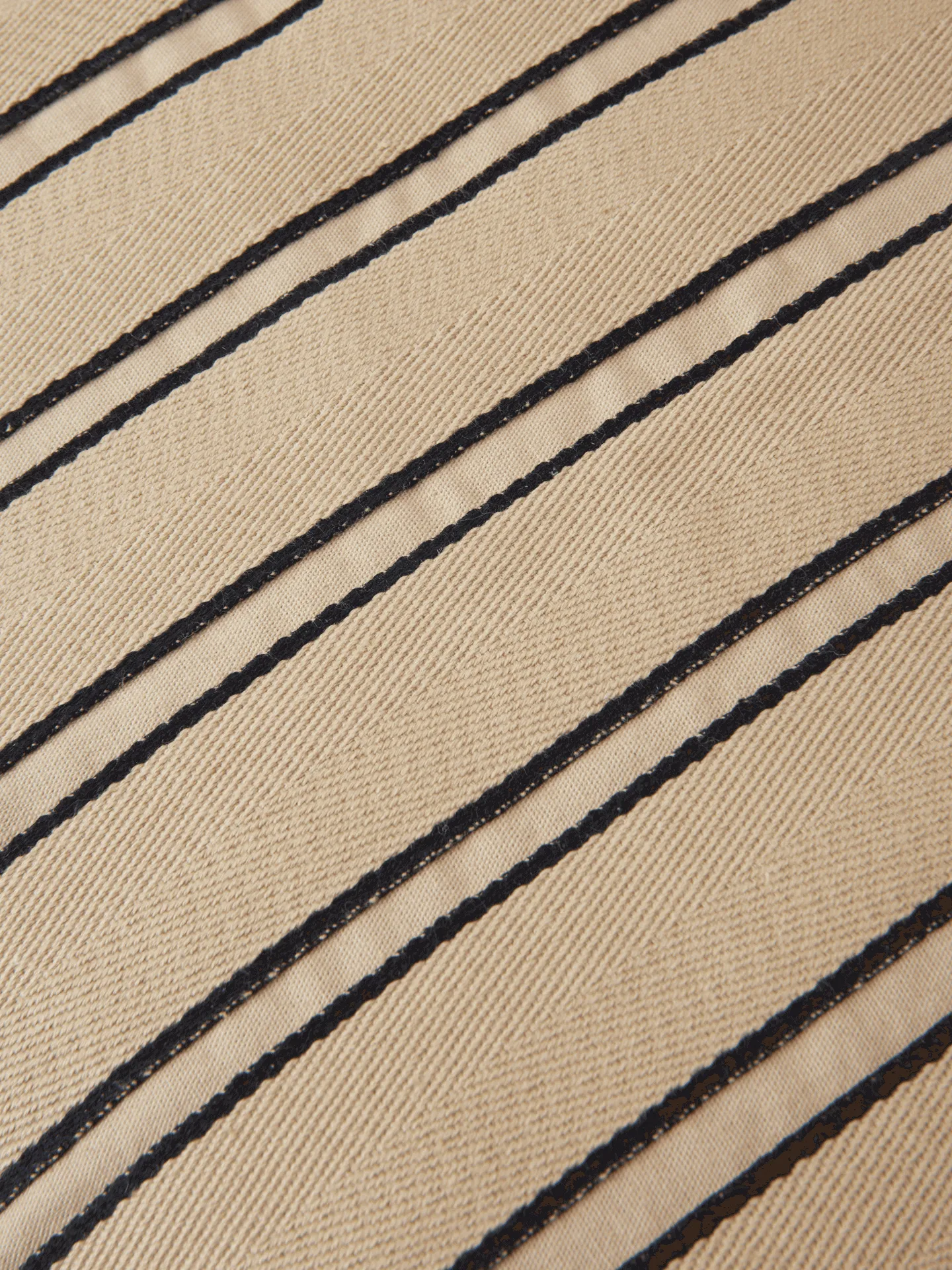 Twill cushion cover 50x50 cm, Cashmere-black Ferm Living