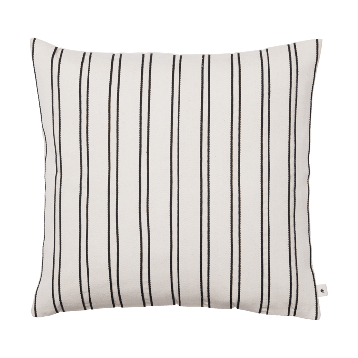 Twill cushion cover 50x50 cm - Off-white-black - Ferm Living