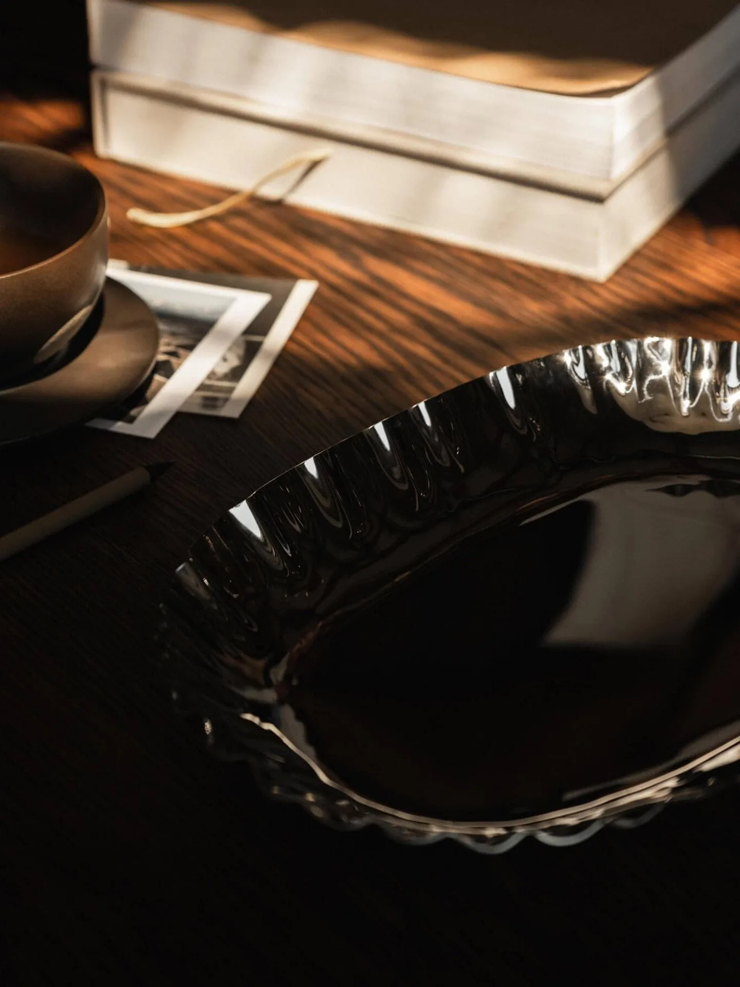 Tydra tray, Mirror polished, 20x28 cm Ferm Living