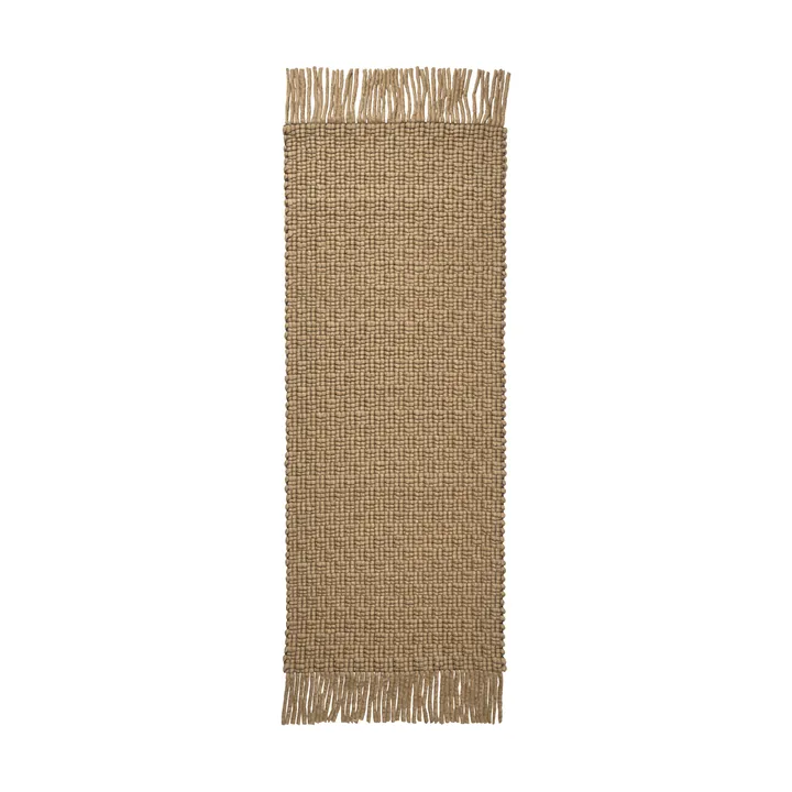 Udo rug - Tan-black, 80x200 cm - Ferm Living