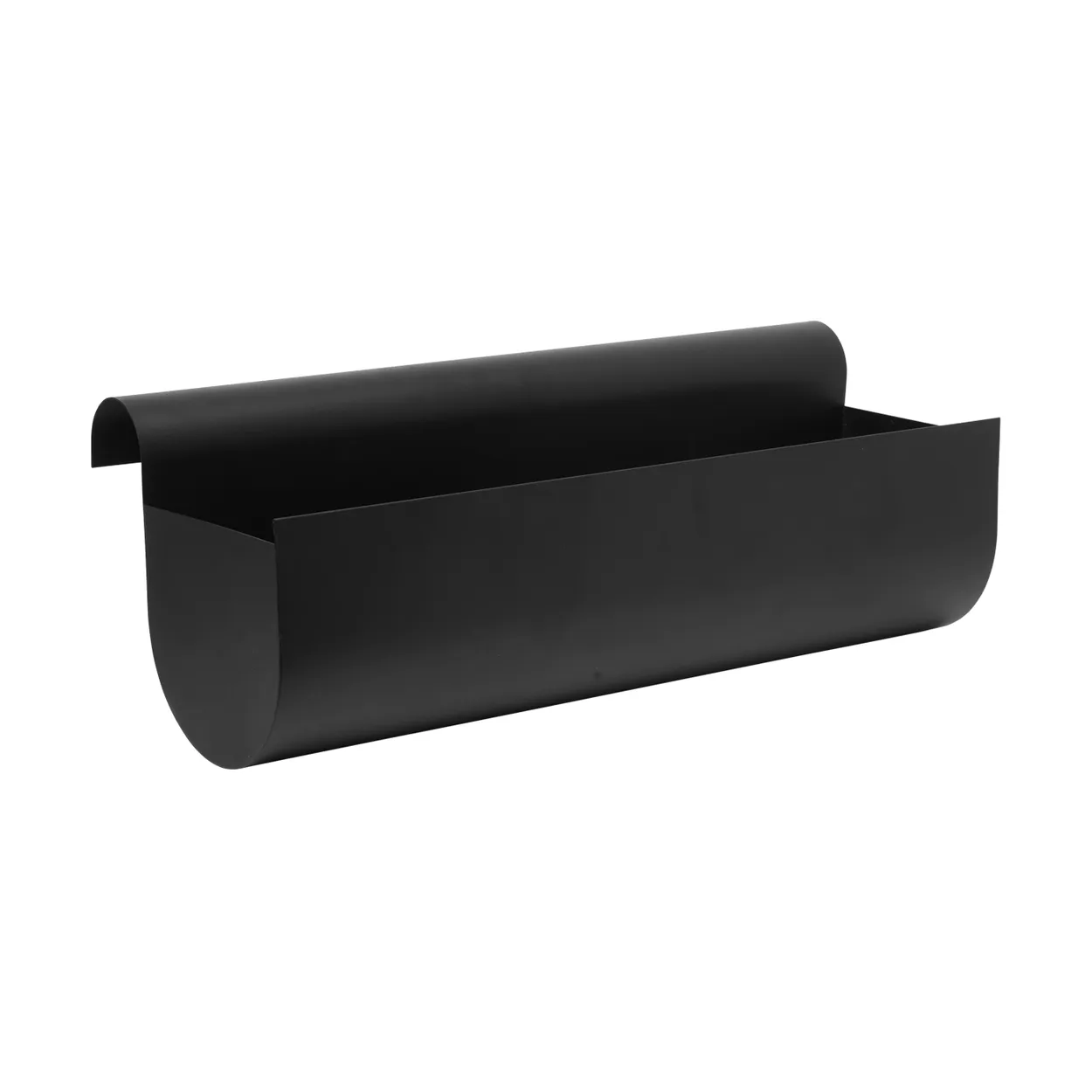 Ferm Living Uma balcony box large 60 cm Black | Scandinavian Design | Flower pots | Black