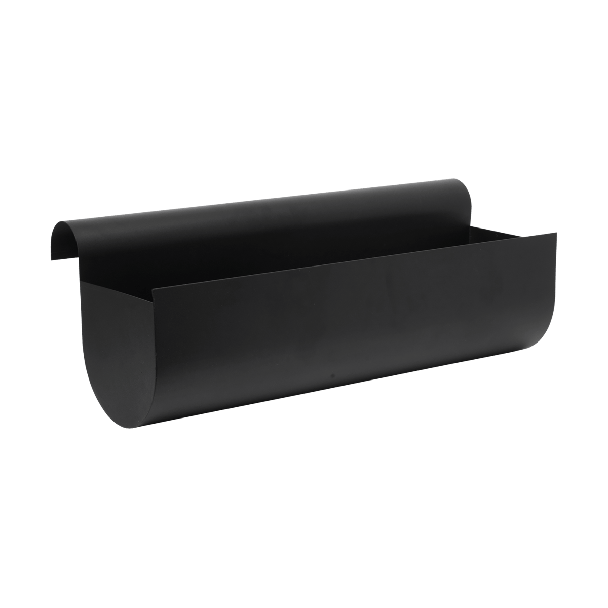 Ferm Living Uma balcony box large 60 cm Black | Scandinavian Design | Flower pots | Black