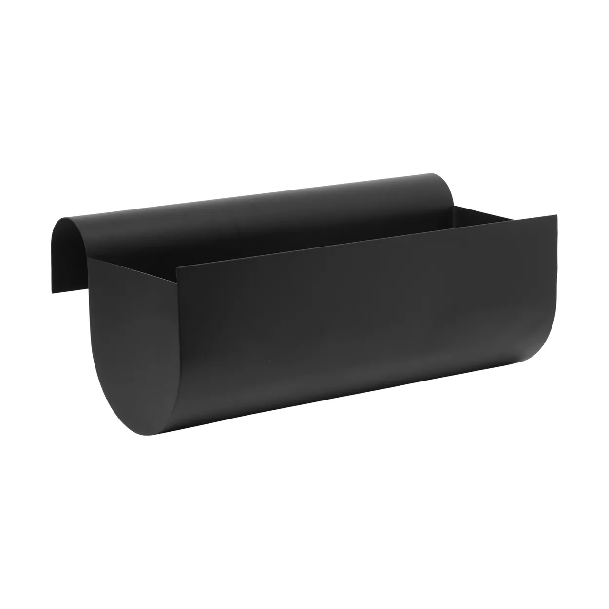 Ferm Living Uma balcony box medium 45 cm Black | Scandinavian Design | Flower pots | Black
