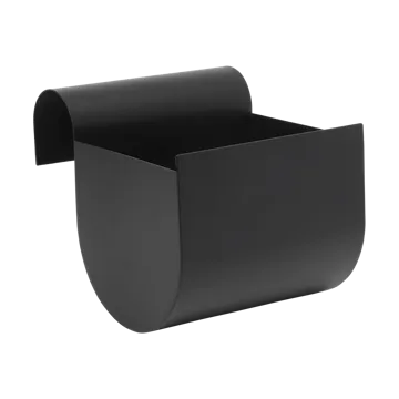 Uma balcony planter small 20 cm - Black - Ferm Living
