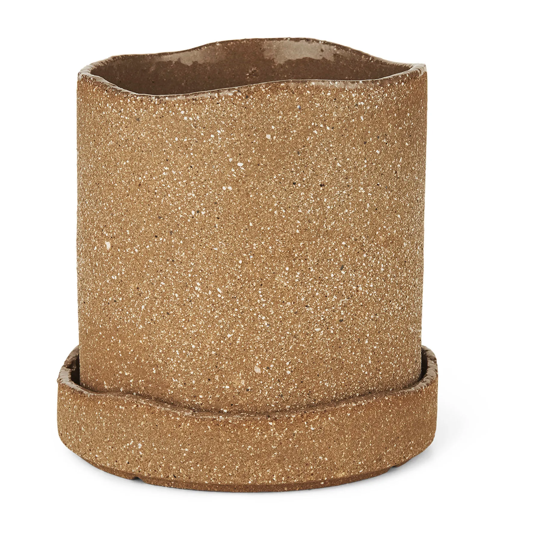 Uneru flower pot Ø13 cm, Brown Ferm Living