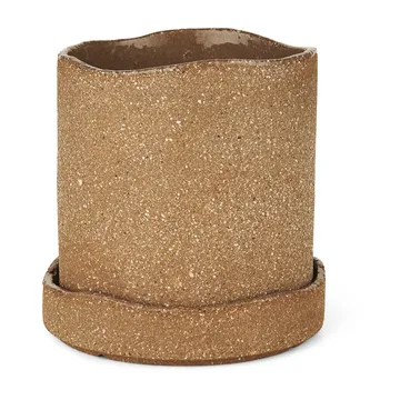 Uneru flower pot Ø13 cm - Brown - Ferm Living