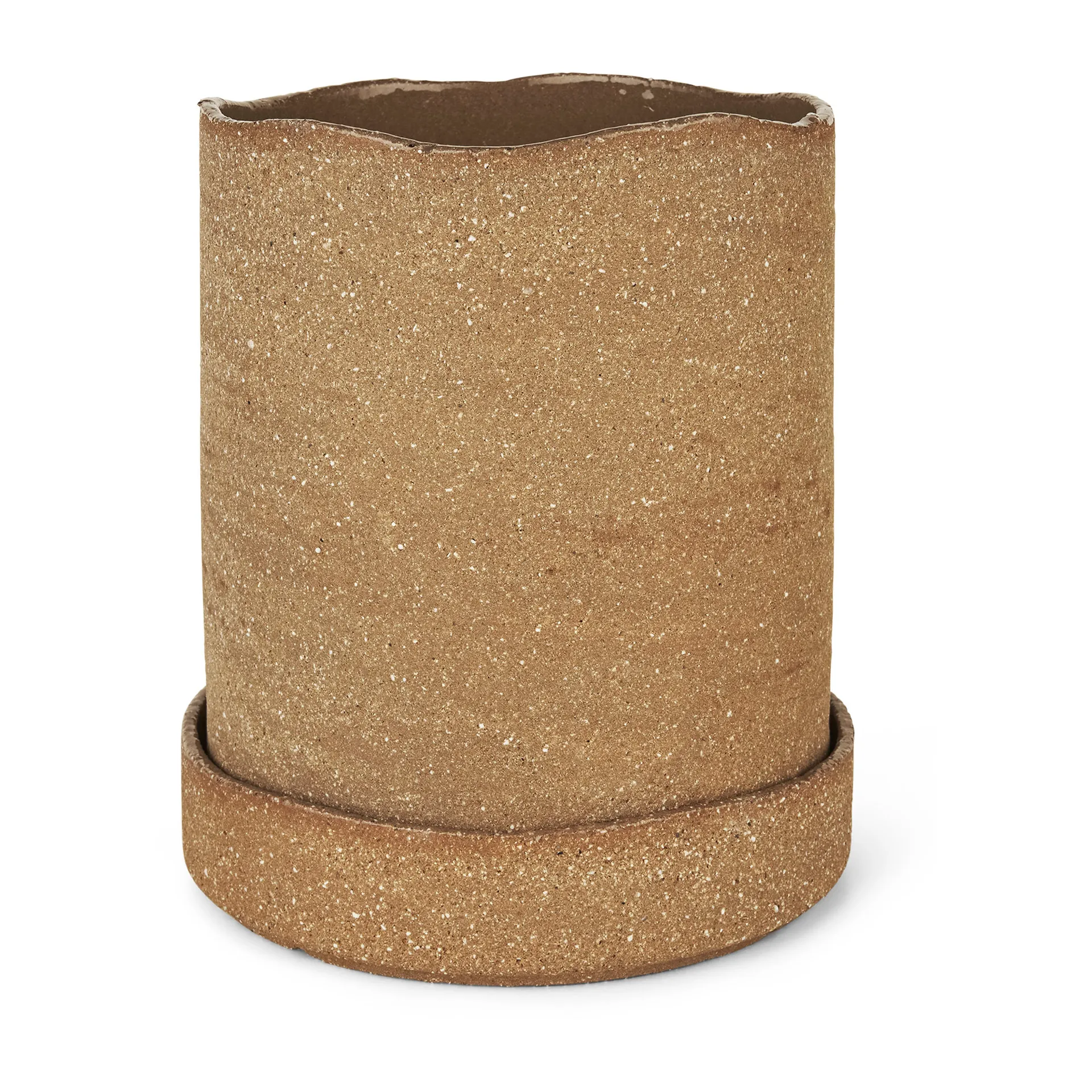 Uneru flower pot Ø16 cm, Brown Ferm Living