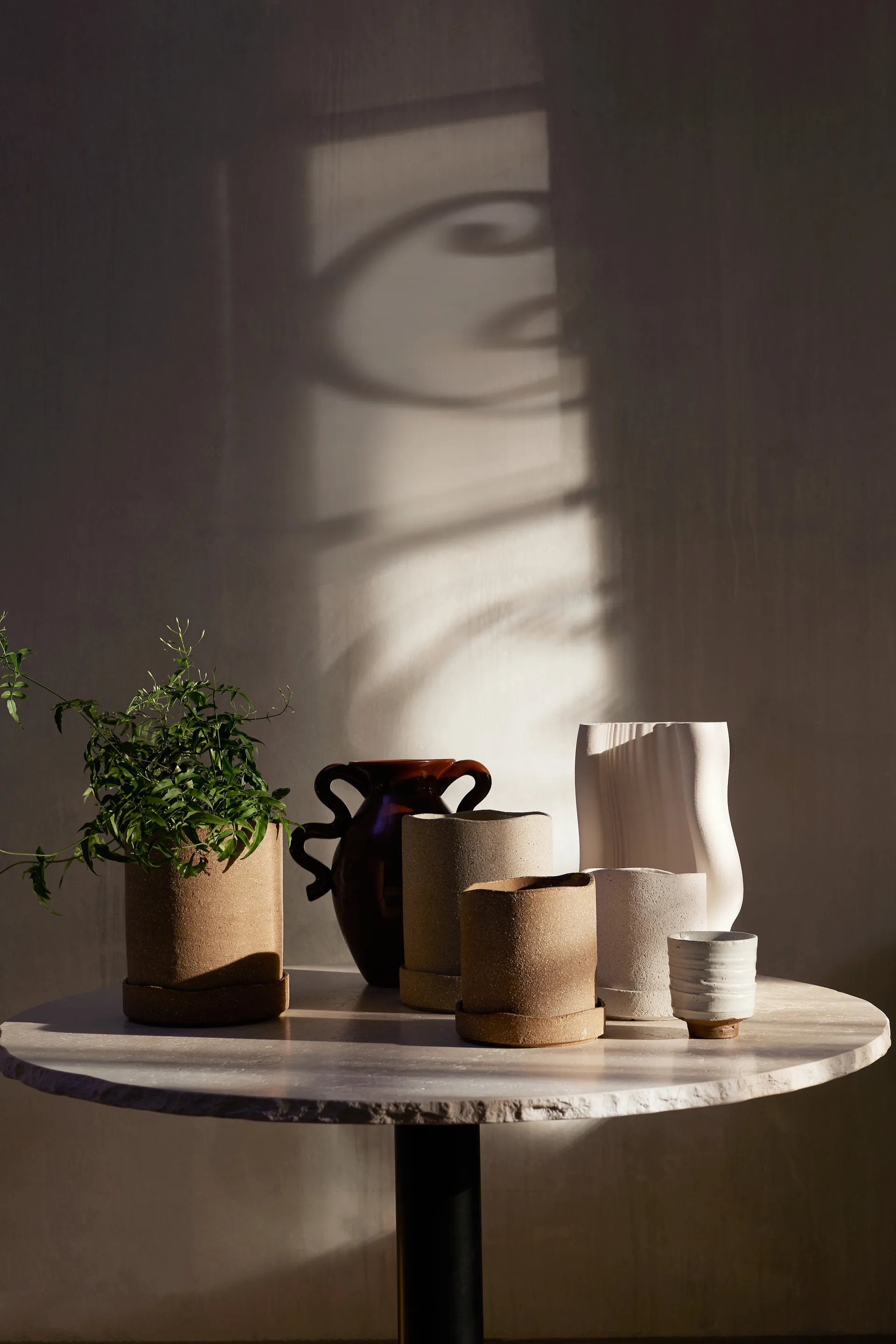 Uneru flower pot Ø16 cm, Brown Ferm Living