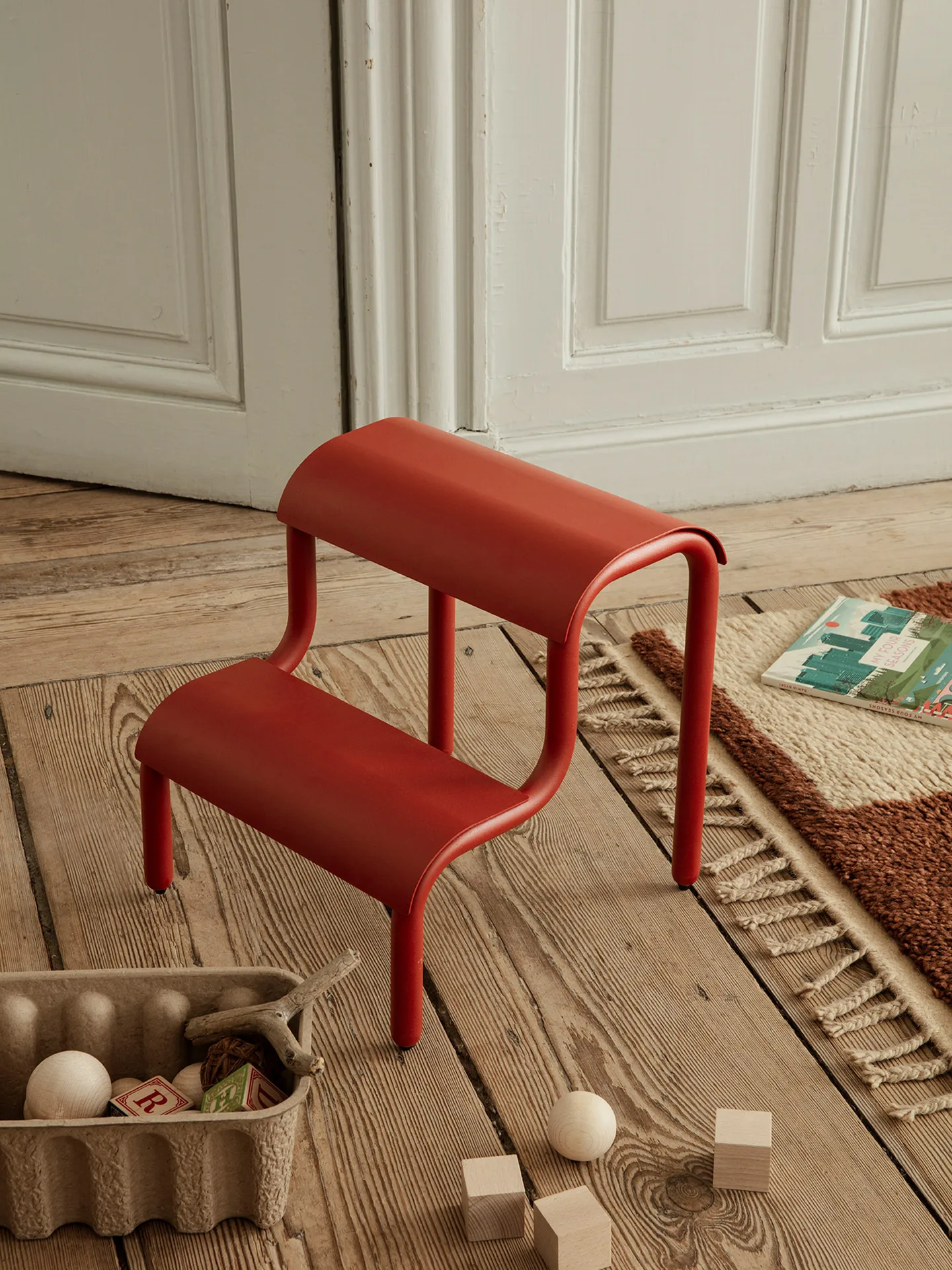 Up step stool, Poppy Red Ferm Living