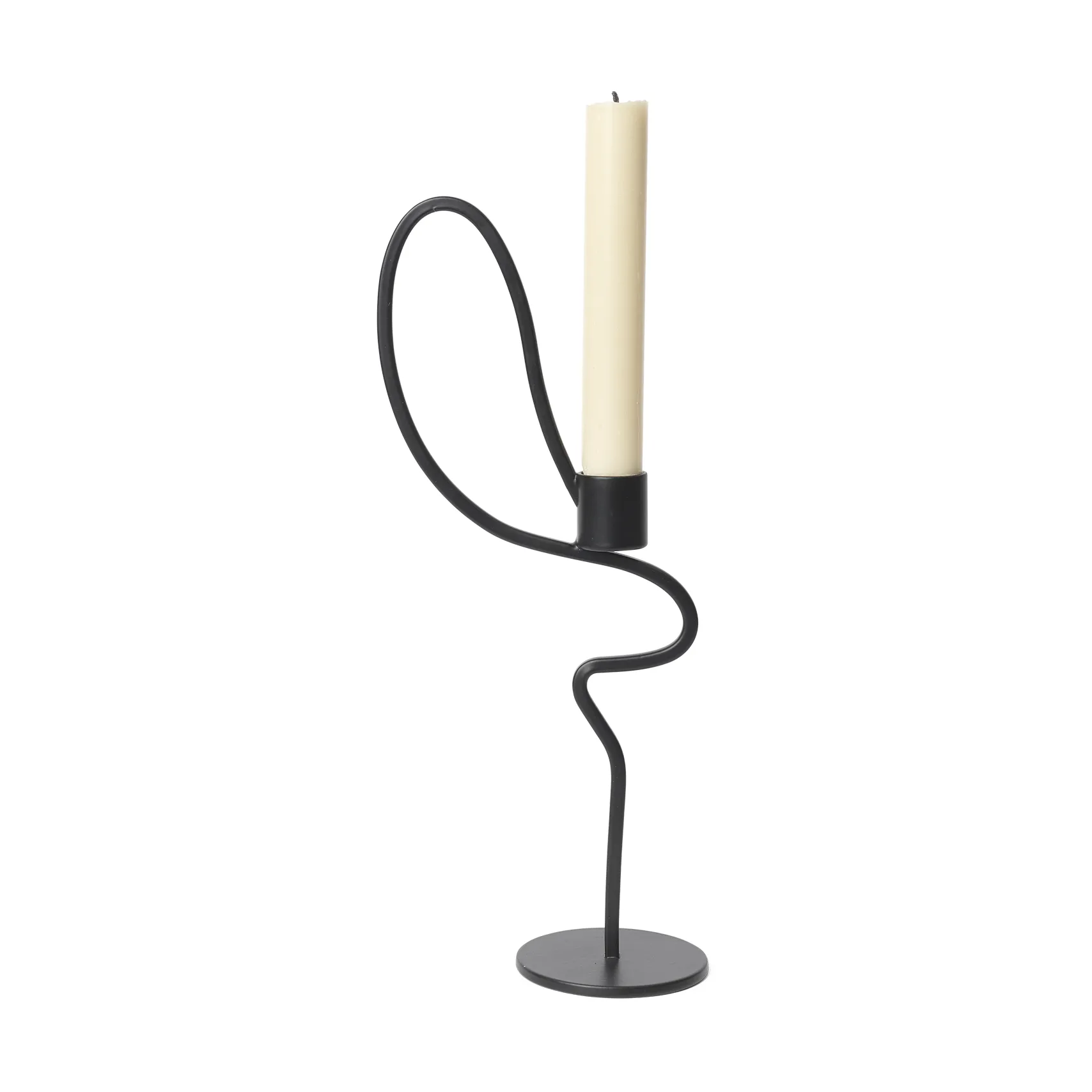 Valse candlestick high, Black Ferm Living