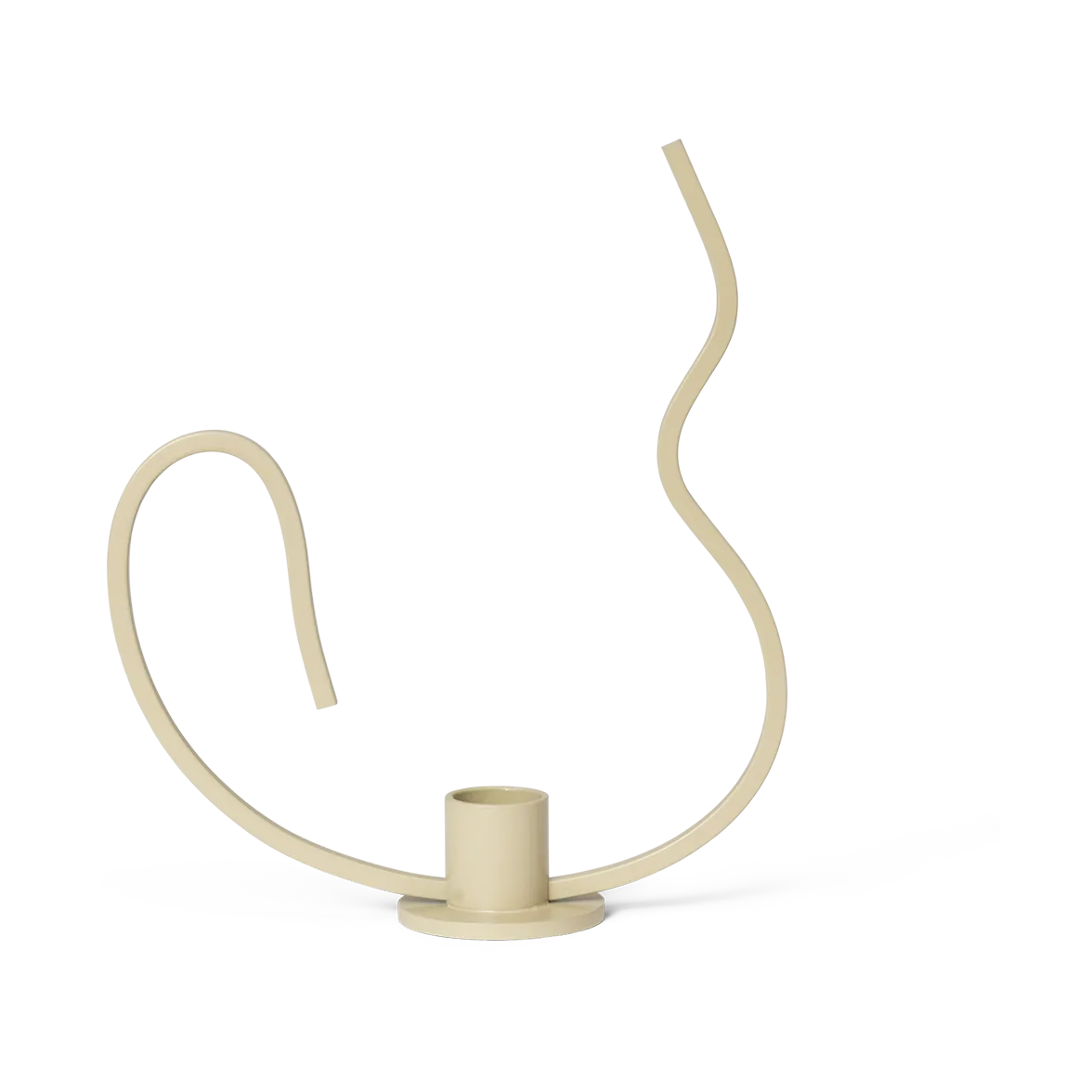 Valse candlestick low, Cashmere Ferm Living