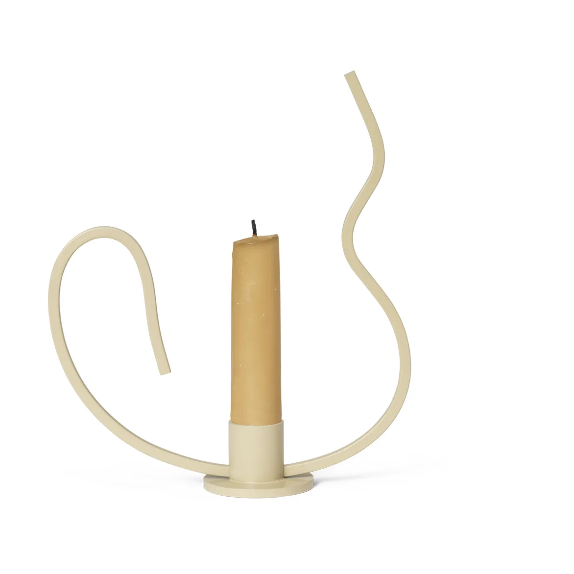 Valse candlestick low, Cashmere Ferm Living