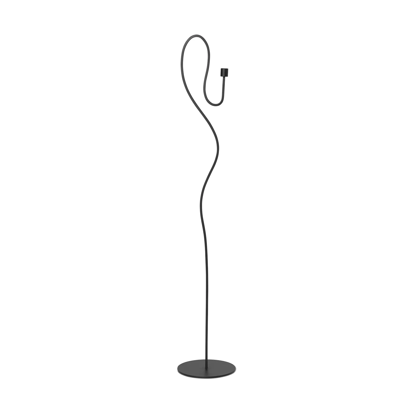 Valse floor candlestick, Black Ferm Living