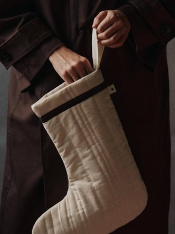 Vari quilted Christmas stocking - Cotton-natural - Ferm Living