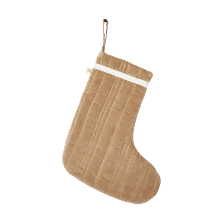 Vari quilted Christmas stocking - Velvet-tan - Ferm Living