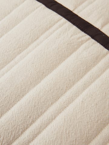 Vari quilted pillow 60x80 cm - Natural-dark chocolate - Ferm Living