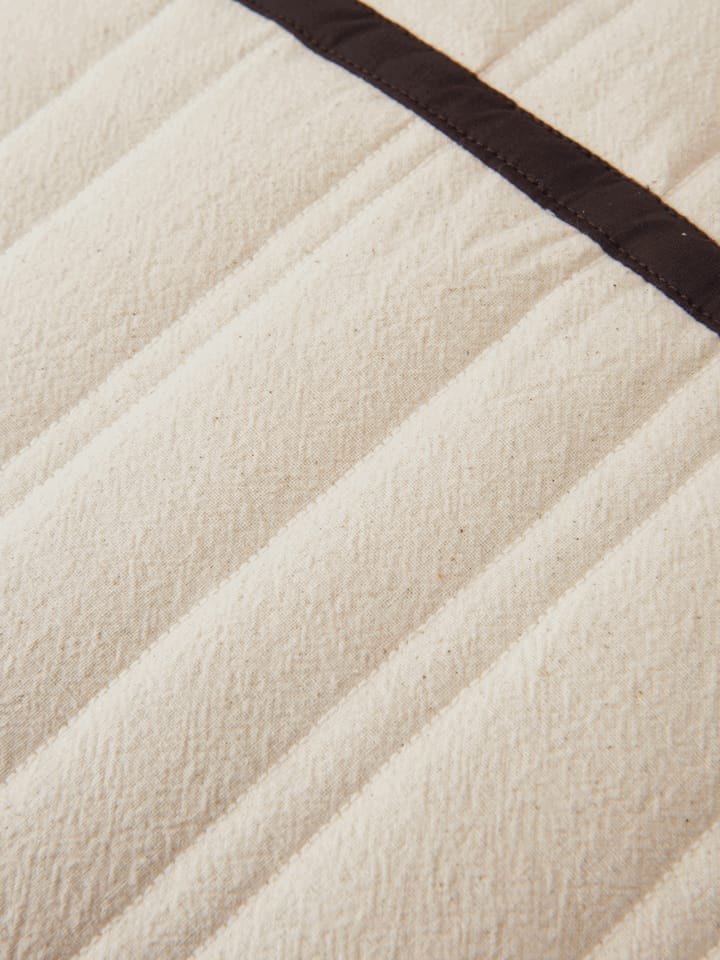 Vari quilted pillow 60x80 cm, Natural-dark chocolate Ferm Living