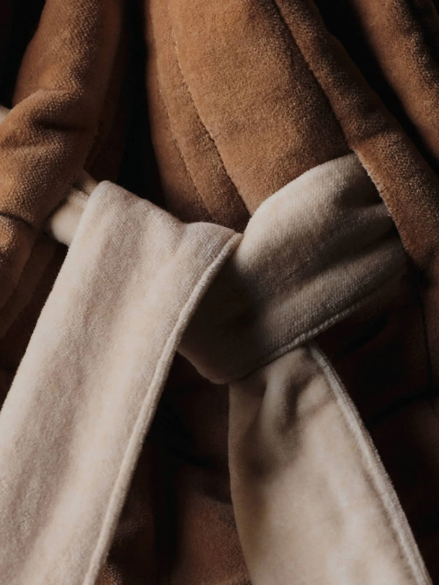 Vari quilted sack 50x70 cm, Velvet-tan Ferm Living