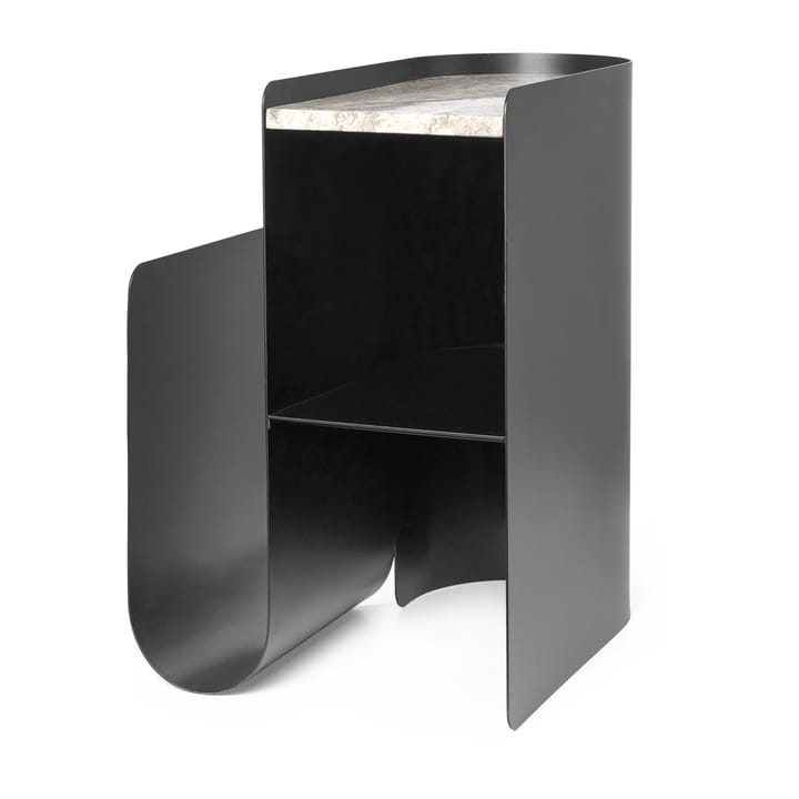 Vault side table 40,2x33,4x50 cm - Black - ferm LIVING