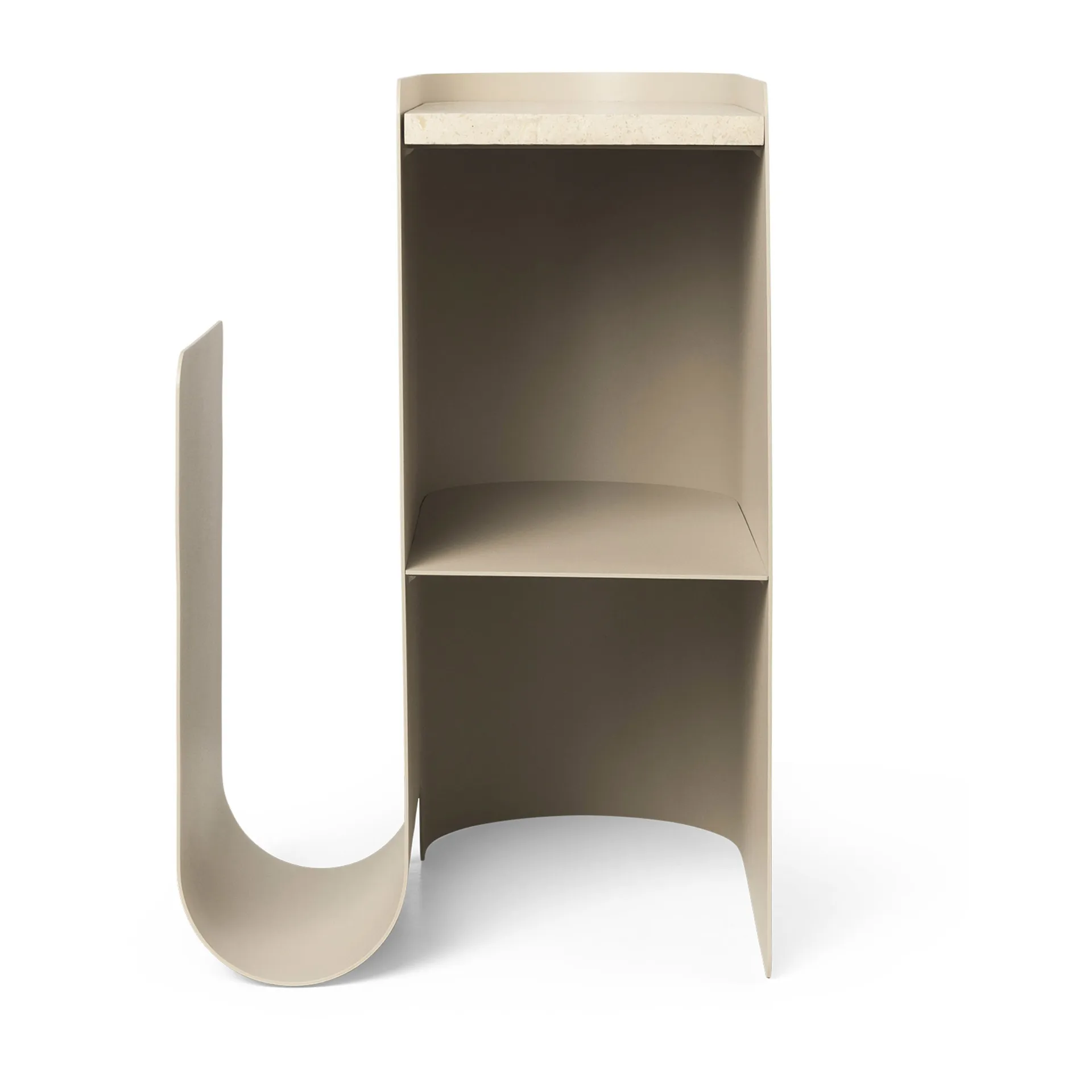 Vault side table 40,2x33,4x50 cm, Cashmere Ferm Living