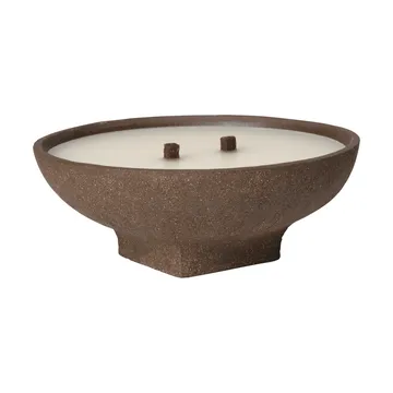 Vei outdoor candle - Brown, Ø20x8 cm - Ferm Living