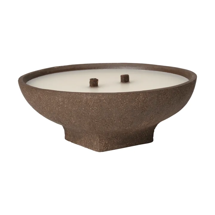 Vei outdoor candle - Brown, Ø20x8 cm - Ferm Living