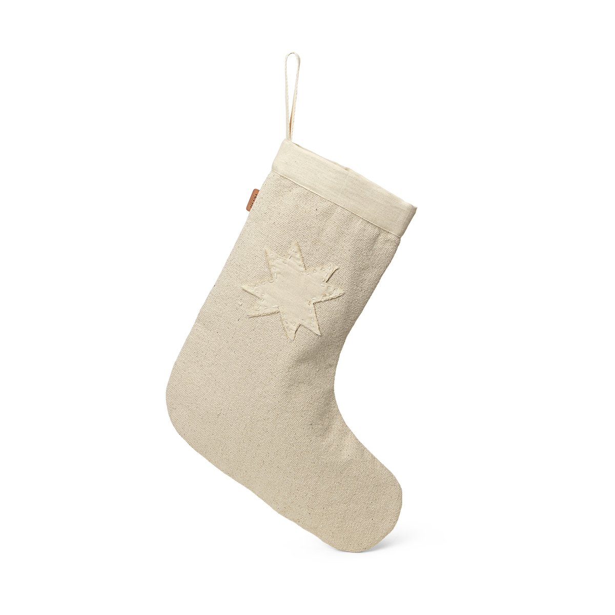 Ferm Living Vela Christmas stocking Natural | Scandinavian Design | Christmas decorations | Beige