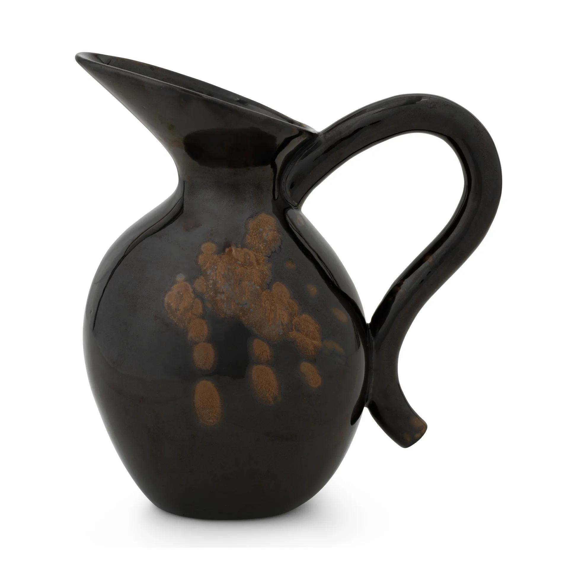 Verso pot, black-brown Ferm Living