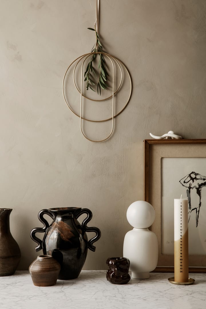 Verso vase 27 cm, Black-brown Ferm Living