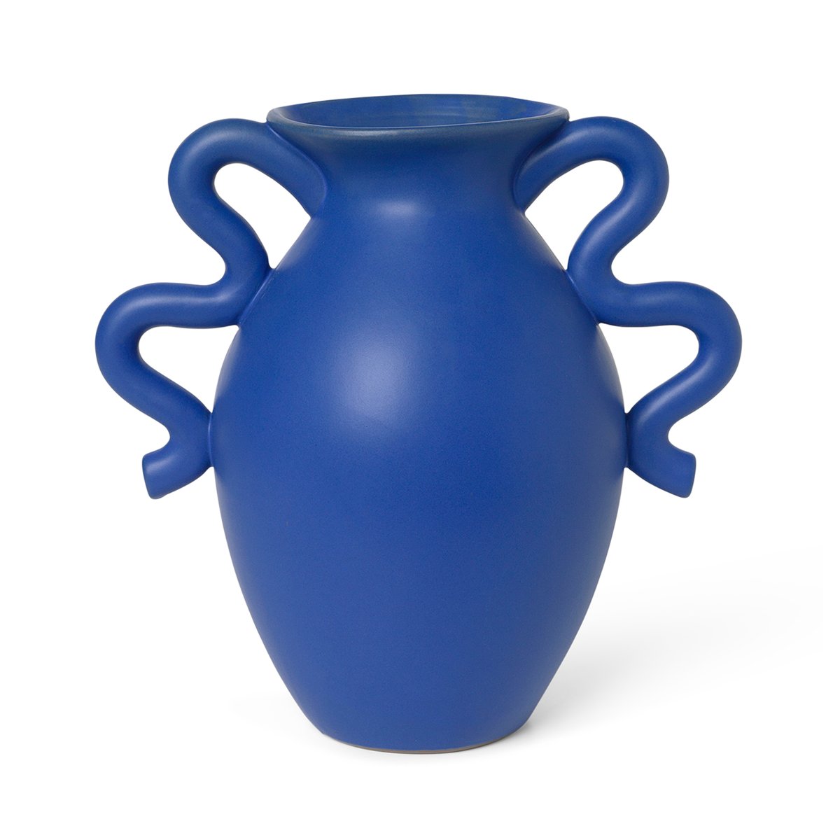 Ferm Living Verso vase 27 cm Bright Blue | Scandinavian Design | Vases | Blue