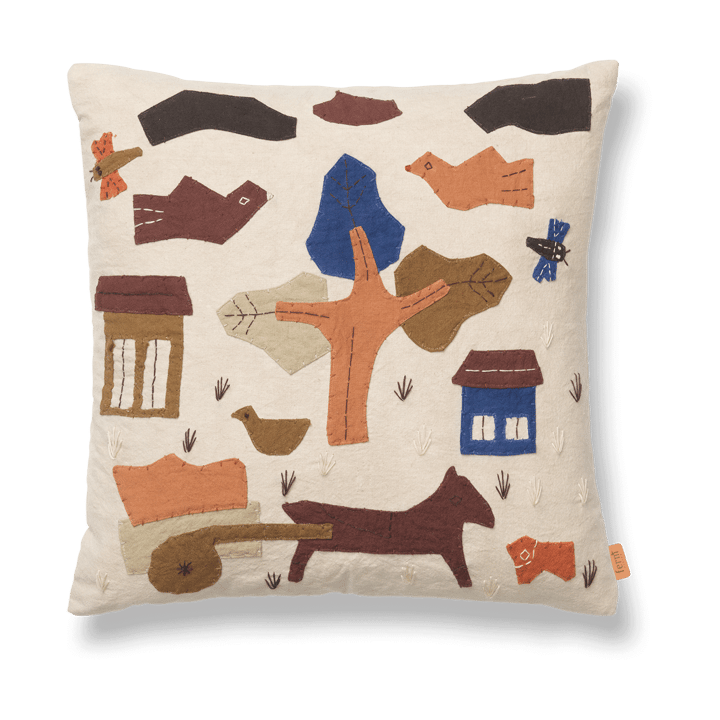 Village cushion 40x40 cm - Off-white - ferm LIVING