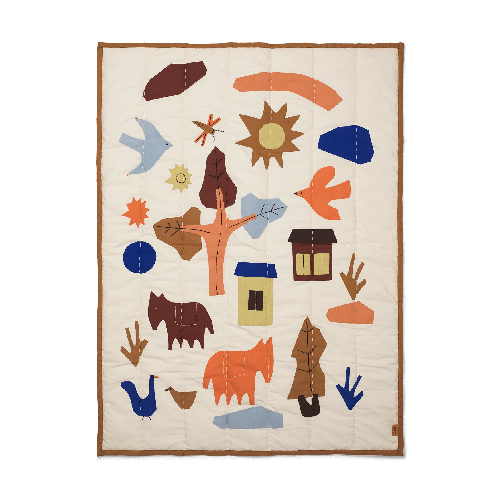 Villiga quilted throw 80x110 cm, Off-white Ferm Living