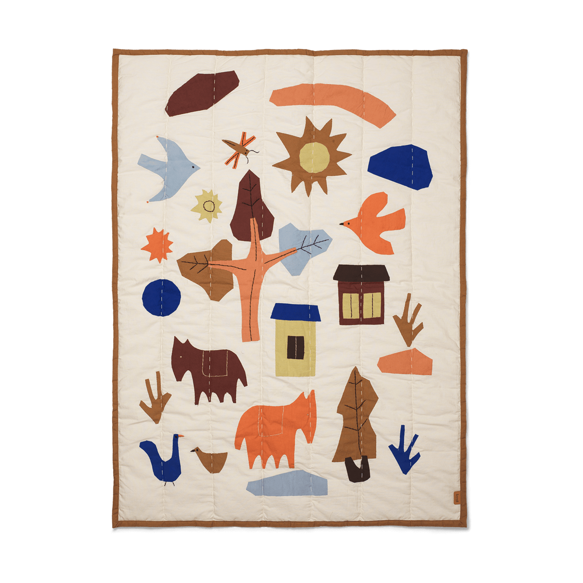 Ferm Living Villiga quilted throw 80x110 cm Off-white