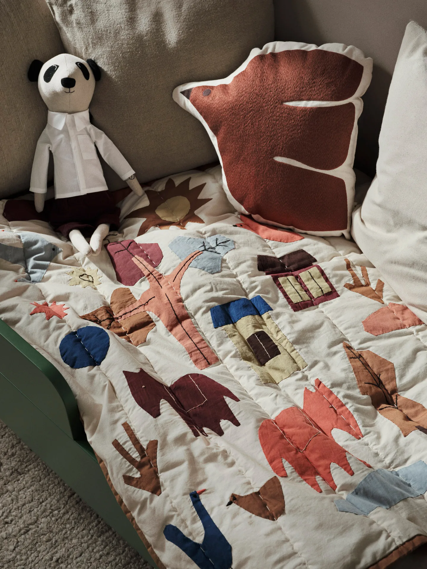Villiga quilted throw 80x110 cm, Off-white Ferm Living