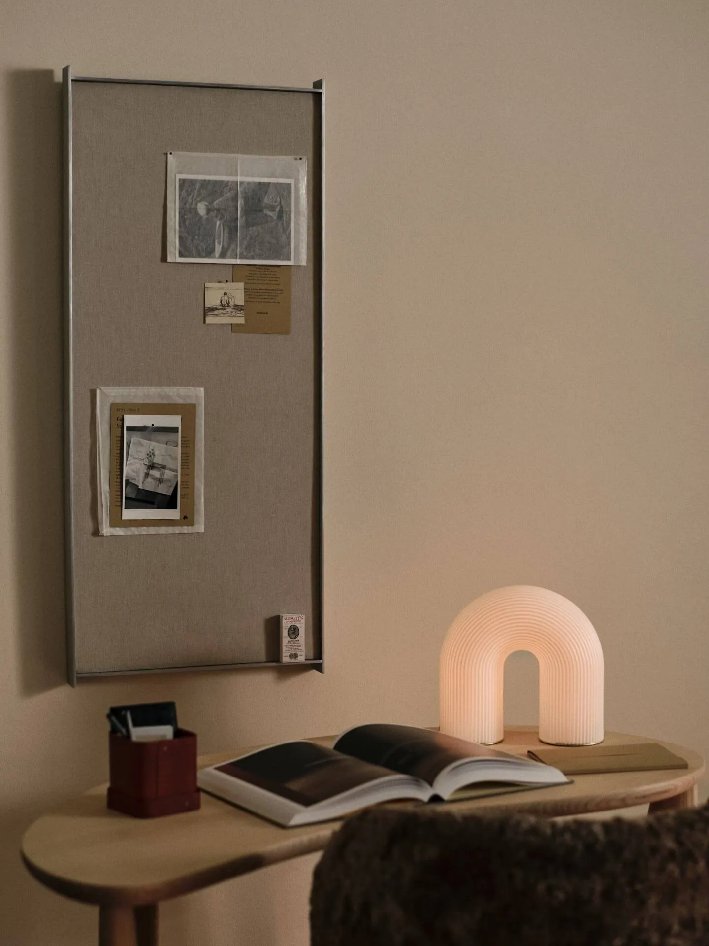 Vuelta outdoor portable table lamp, White, 25 cm Ferm Living