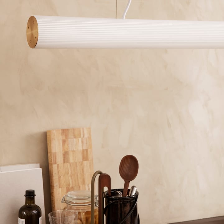 Vuelta pendant lamp 100 cm - White-brass - ferm LIVING