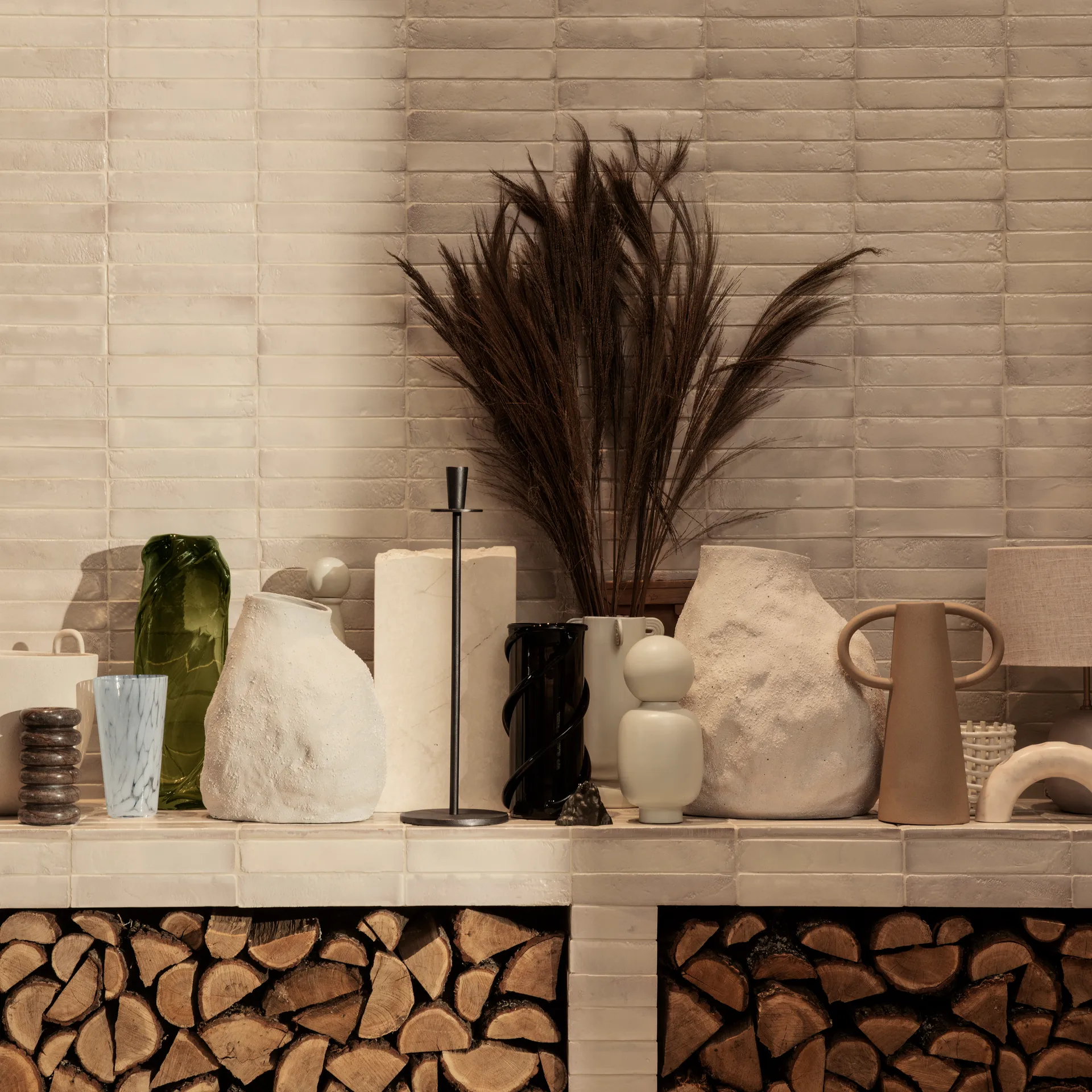 Vulca vase off-white, medium 36 cm Ferm Living