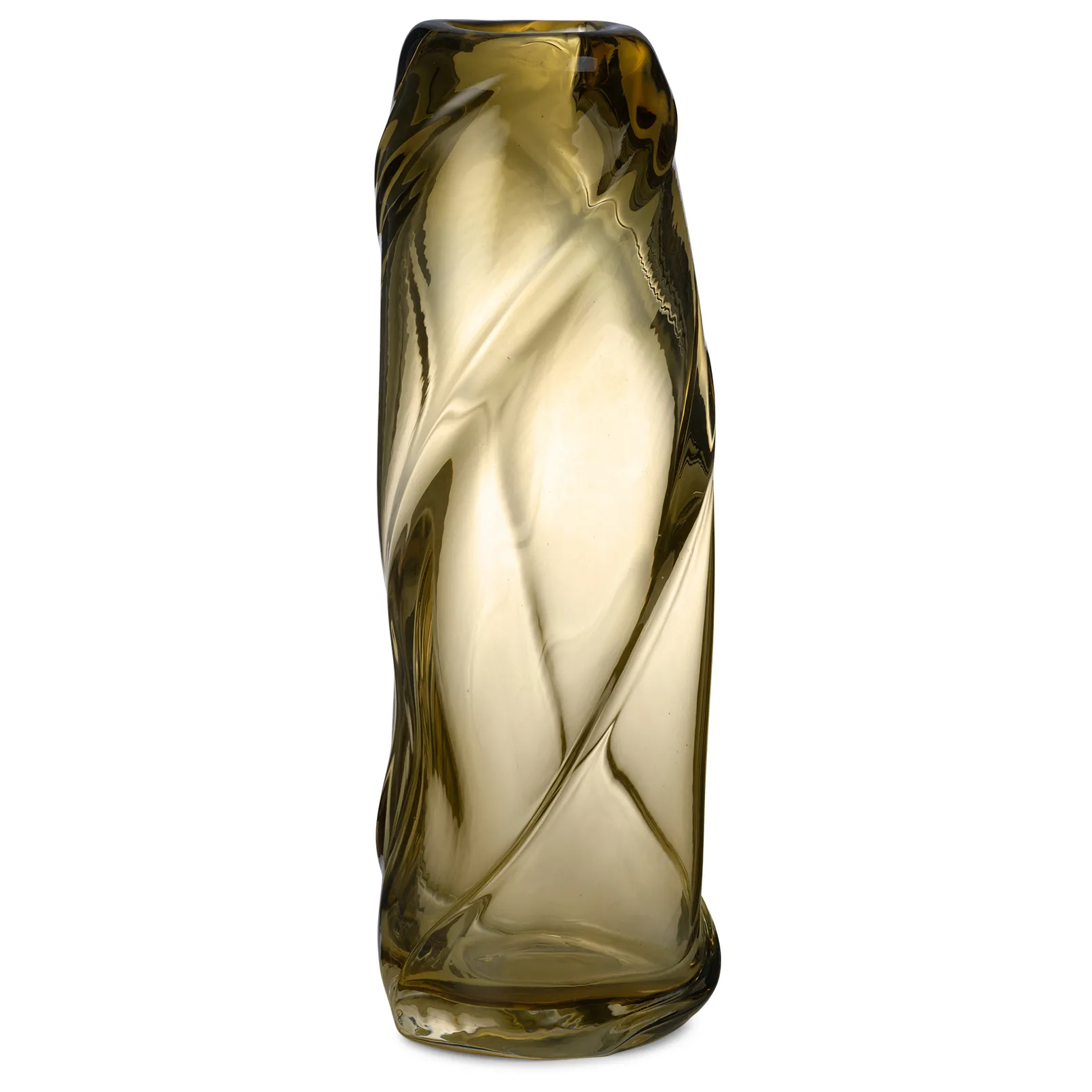 Water Swirl vase, light yellow Ferm Living