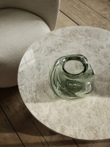 Water Swirl vase round Ø21 cm - Recycled glass - ferm LIVING