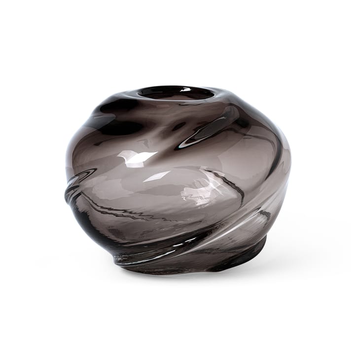 Water Swirl vase round Ø21 cm - Smoked Grey - Ferm LIVING