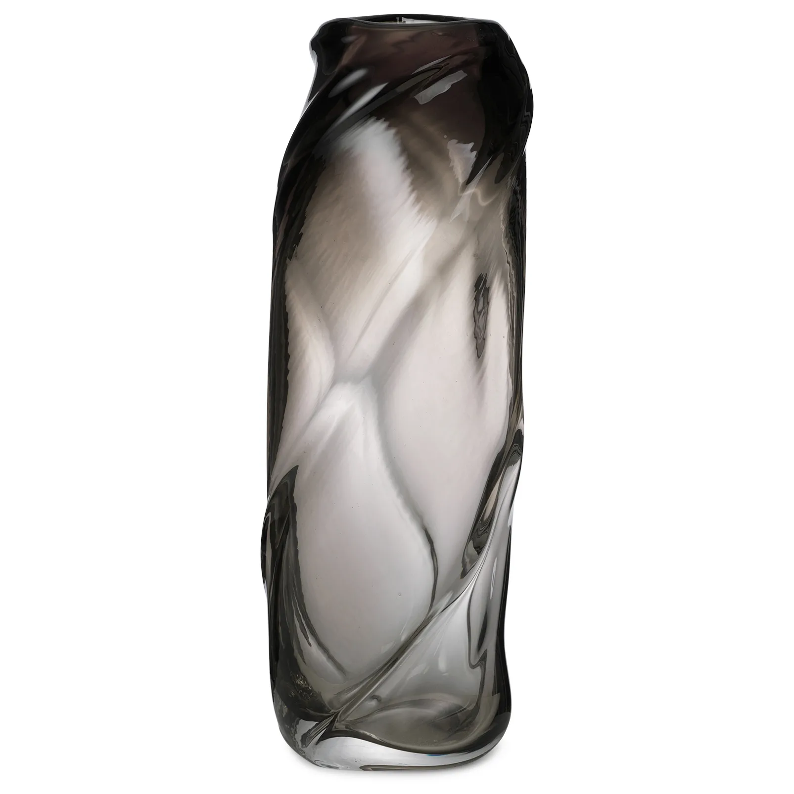 Water Swirl vase, smoked grey Ferm Living