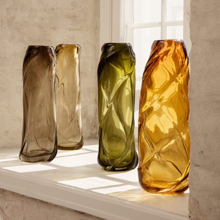Water Swirl vase, smoked grey Ferm Living