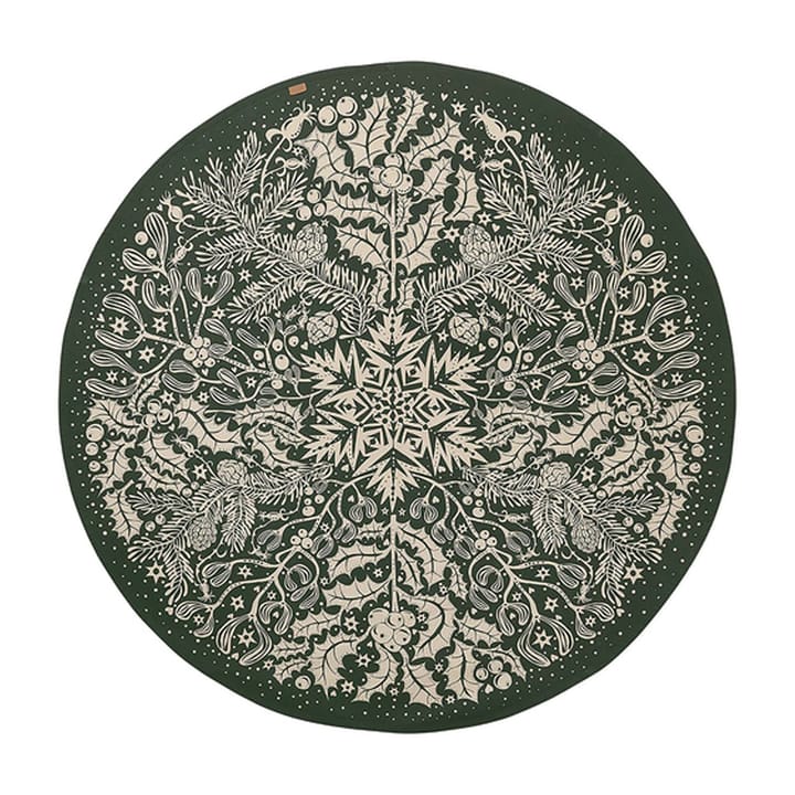 Winter Forest Tree Christmas tree rug, dark green Ferm Living