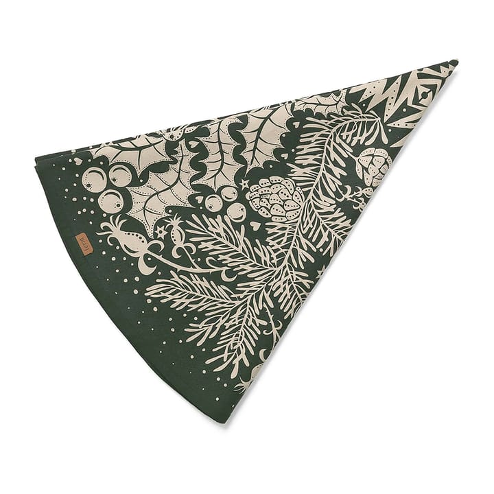 Winter Forest Tree Christmas tree rug, dark green Ferm Living
