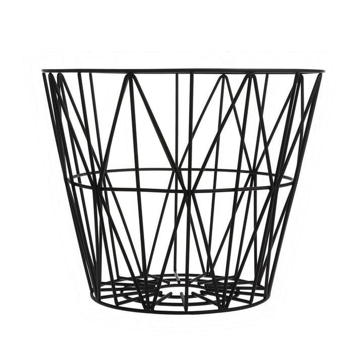 Wire basket black - medium - Ferm Living