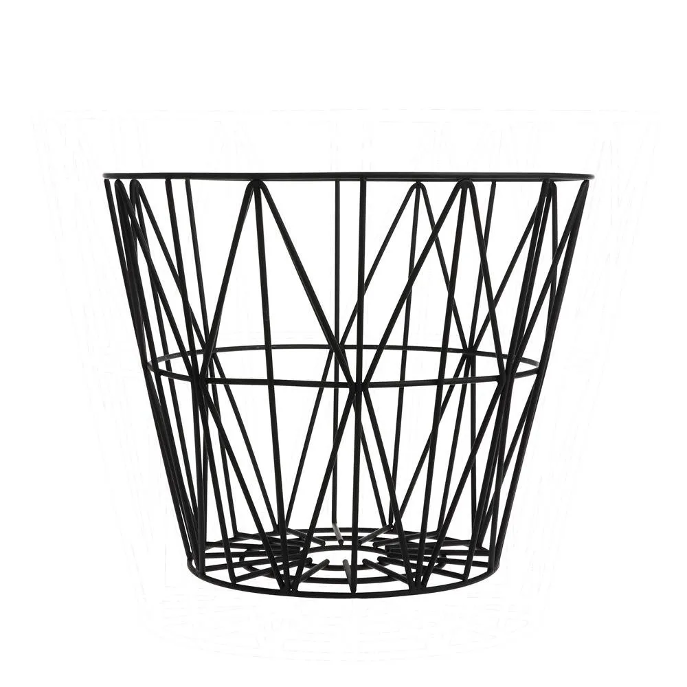 Wire basket black, small 40x35 cm Ferm Living