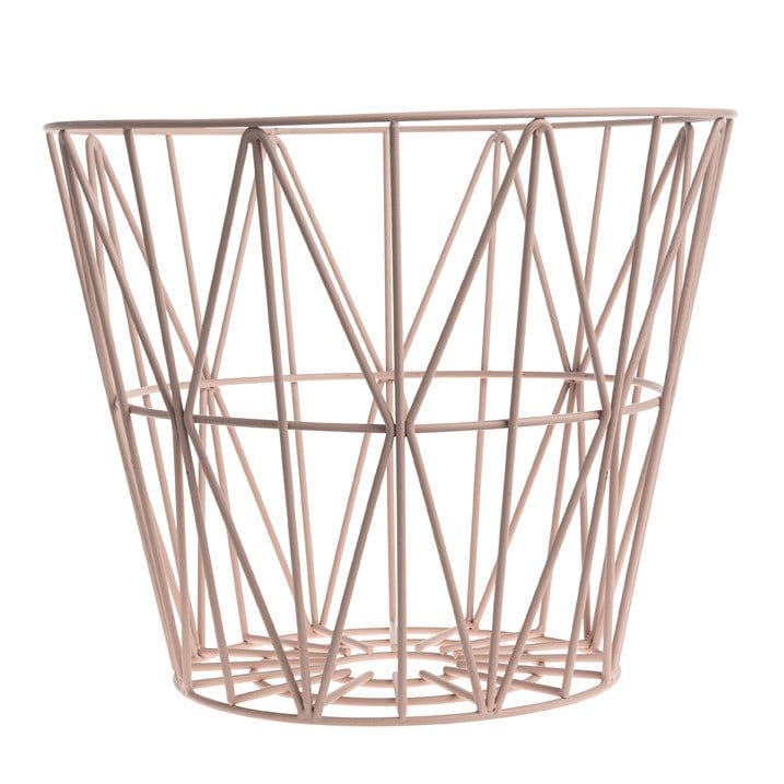 Wire basket rose, large 60x45 cm Ferm Living