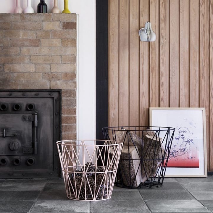 Wire basket rose, large 60x45 cm Ferm Living