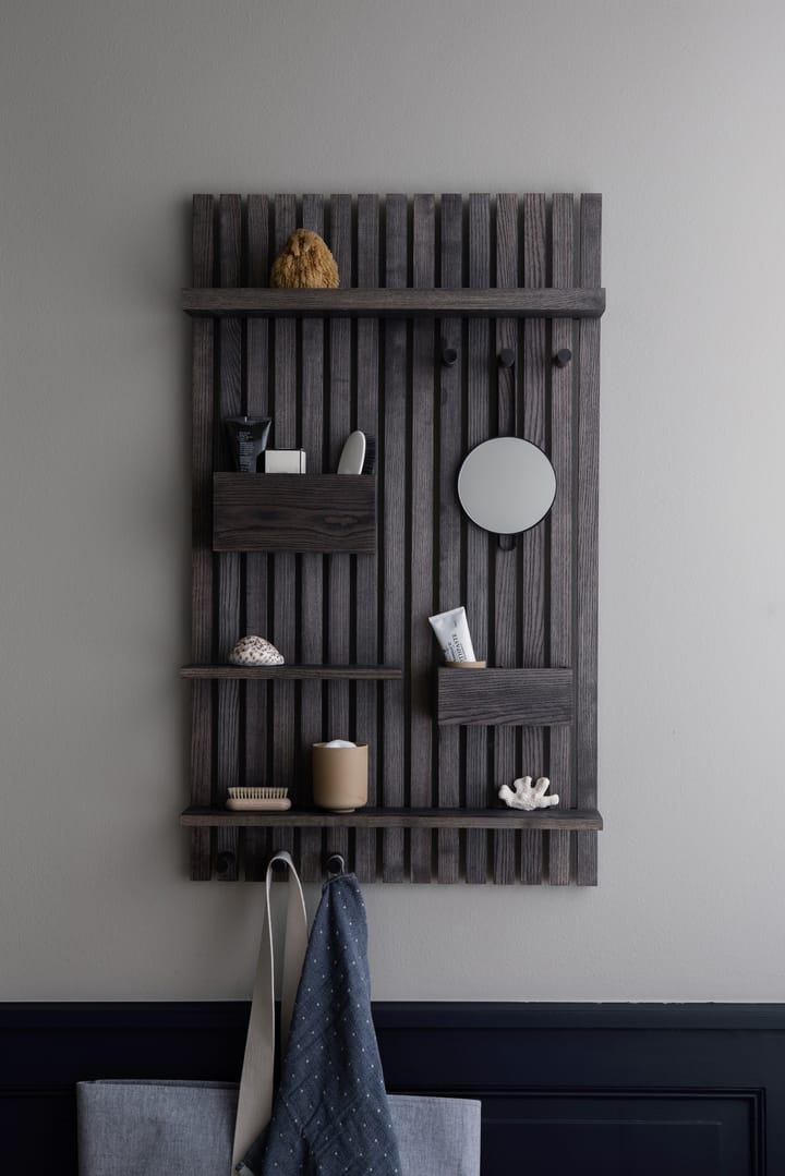 Wooden multi-shelf, Dark-stained ash Ferm Living