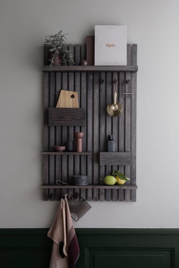 Wooden multi-shelf - Dark-stained ash - ferm LIVING